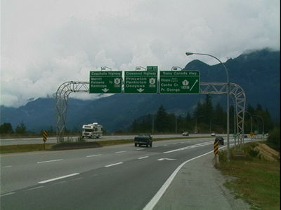 Coquihalla Highway Map - Trip Planning For: British Columbia Highway #3 ...